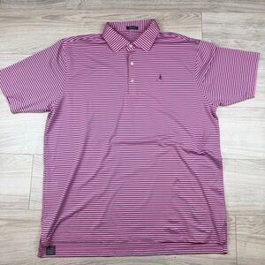 Turtleson Stripe‎ Golf Polo Shirt Men's XL Short Sleeve Embroidered